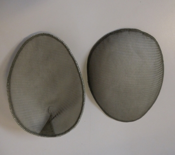 Shoulderpads Raglan oval round side Small, Light Green, per 10 p